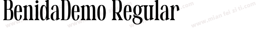 BenidaDemo Regular字体转换